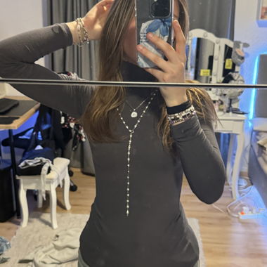 Black Rollneck Longsleeve S