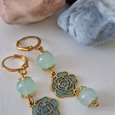 Boucles d'oreilles Fleurs