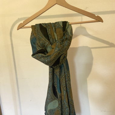 écharpe bleue/turquoise