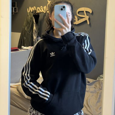 felpa adidas nera