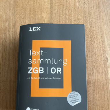 ZGB/ OR Buch für BM2 