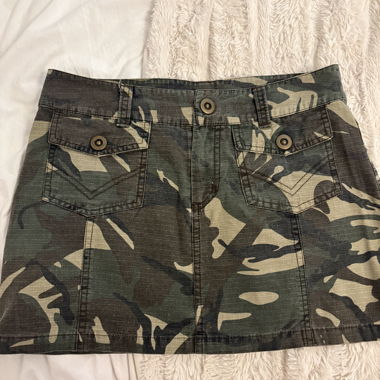 Jupe mini camouflage