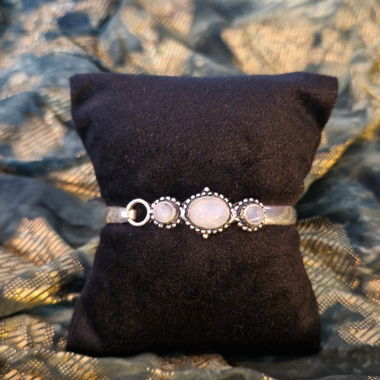 Bracelet en argent 925 et labradorite