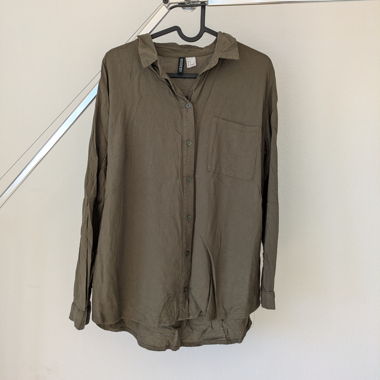 Chemise H&M kaki manches longues T 42