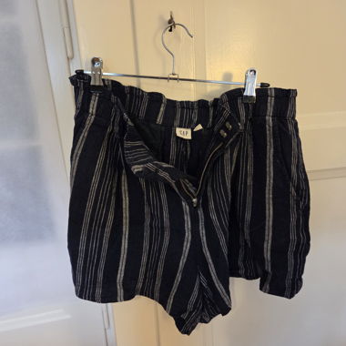 Striped Linen Shorts