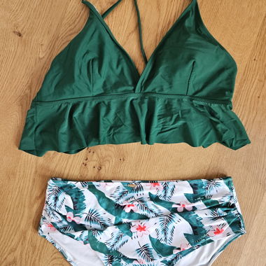 Two-piece Bikini green/floral