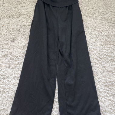 Pantaloni Neri a Gamba Larga