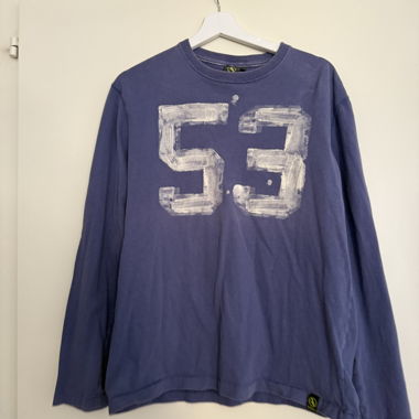 53 blue manica lunga