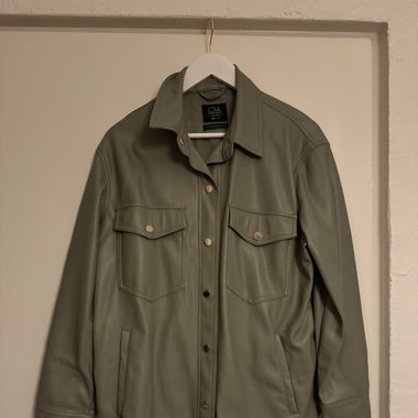 Grüne Leder Jacke