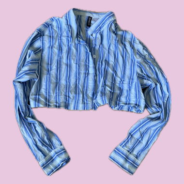 cropped, gestreifte Bluse