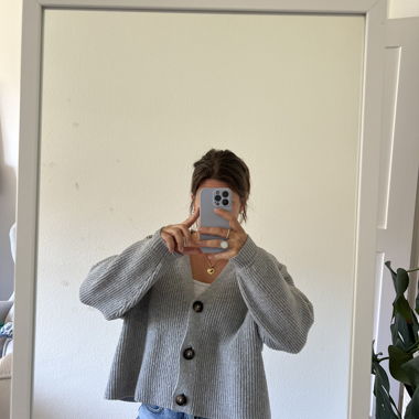 Gilet en maille gris gr. 36