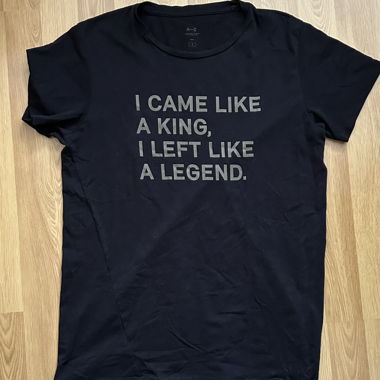 T-shirt noir statement