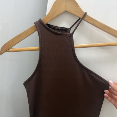 Braunes Kleid - Grösse S