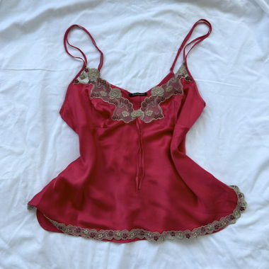 Vintage Italian 100% Silk Camisole – Size M