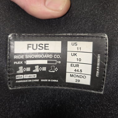 Ride Fuse Snowboard Boots EUR 44.5