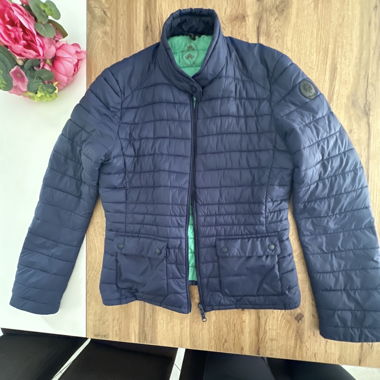 Vintage Women's Blue Quilted Jacket