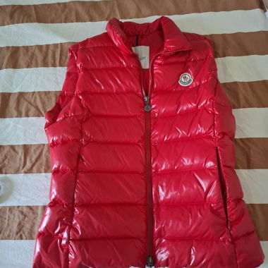 Bright Red Moncler Quilted Gilet