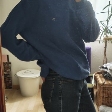 pull grand-père bleu