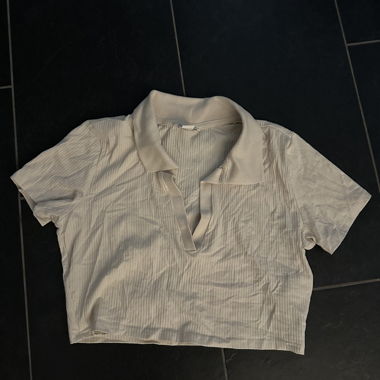 Poloshirt corto a maniche corte Monki beige M