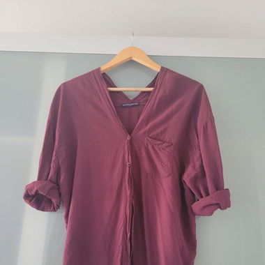 Burgunder Bluse