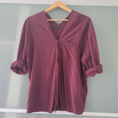 Burgunder Bluse