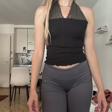 Black halter top