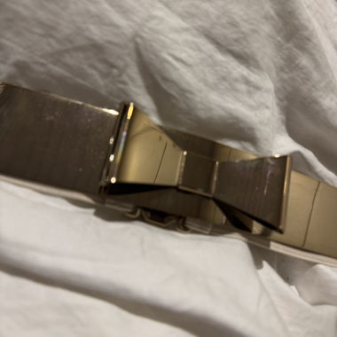 Cintura Elasticizzata Color Oro con Fiocco