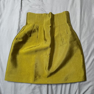 High-Waist Yellow Skirt