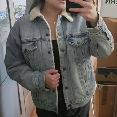 Giacca di jeans Levi's con fodera Teddy