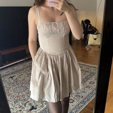 Zara corset style dress mini XS 34