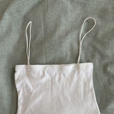 Weisses Crop Top