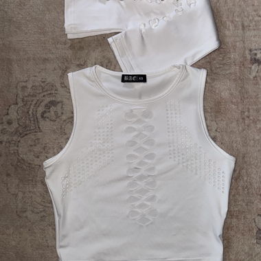 Haut raver blanc