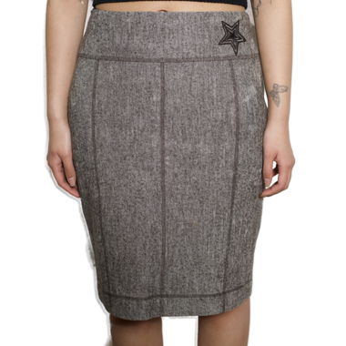 Vintage Grey Star Skirt