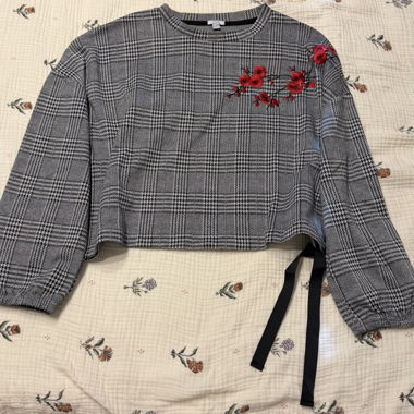 OVS Karomuster-Crop-Top