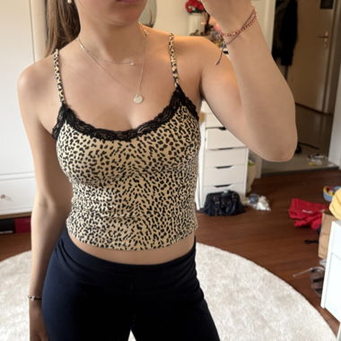 Edikted leopard lace cami