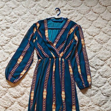 robe bleu canard 