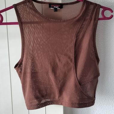 Top sans manches transparent