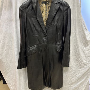 Manteau blazer en cuir Roberto Cavalli