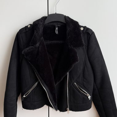 Veste biker noire Zara