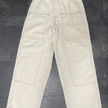 Pantalon cargo crème Gr. 34