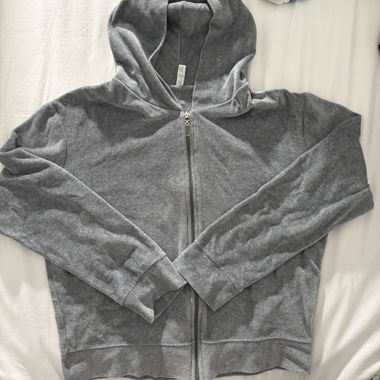Blue Lemon sweat à capuche zippé gris 