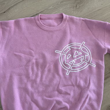 Pinkes strick Sweatshirt