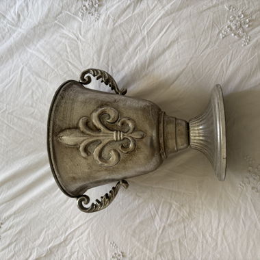 Decorative Metal Vase with Handles