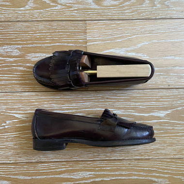 Weejuns - Burgunderfarbene Lederslippers