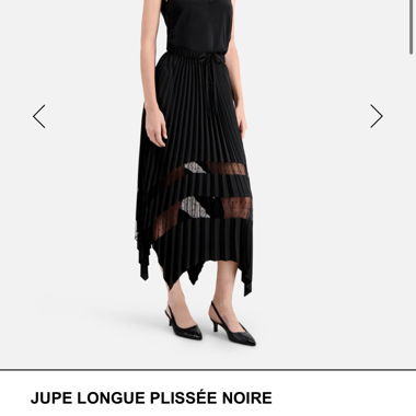 Gonna plissé nera The Kooples