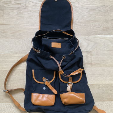 Black Canvas Backpack