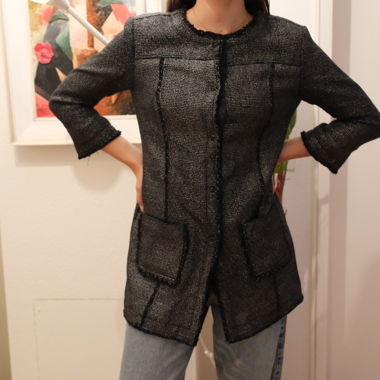 BLACK and SILVER BLAZER