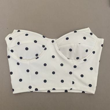 Polka dot tube top