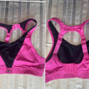 Pink/Black Sports Bra