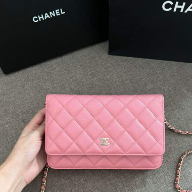 Chanel Wallet on Chain WOC Pink